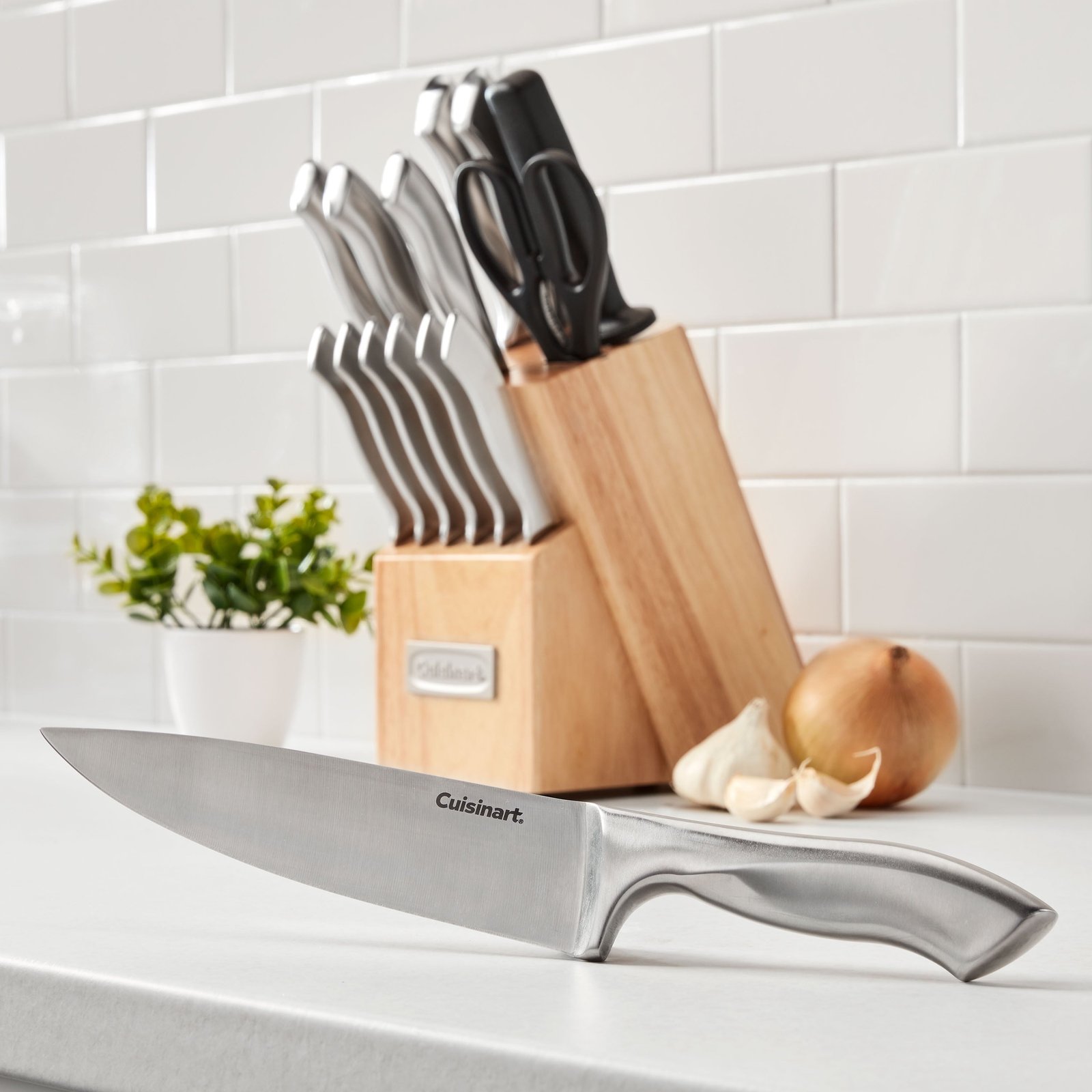 Cuisinart Classic Stainless Steel 15-Piece Knife Block Set