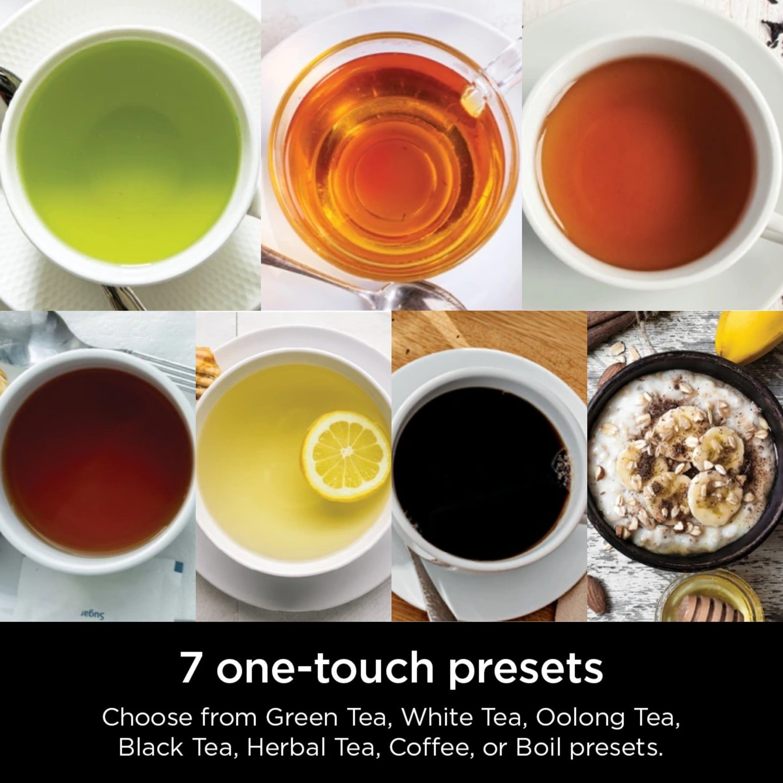 Ninja Precision Temperature Electric Kettle with 7 Presets and Rapid Boil, 7-Cup Capacity, Blue Stainless