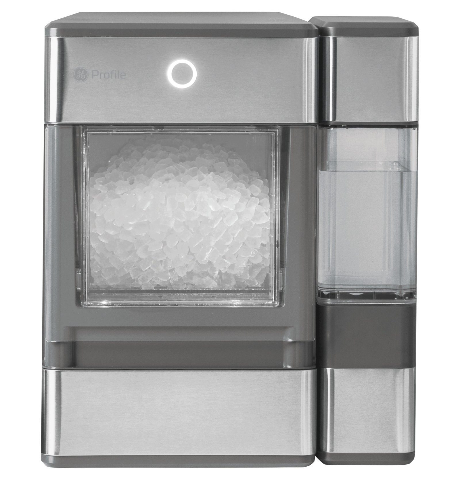 GE Profile™ Opal™ Nugget Ice Maker + Side Tank, Countertop Icemaker, Stainless Steel, 33lbs Daily Ice Production