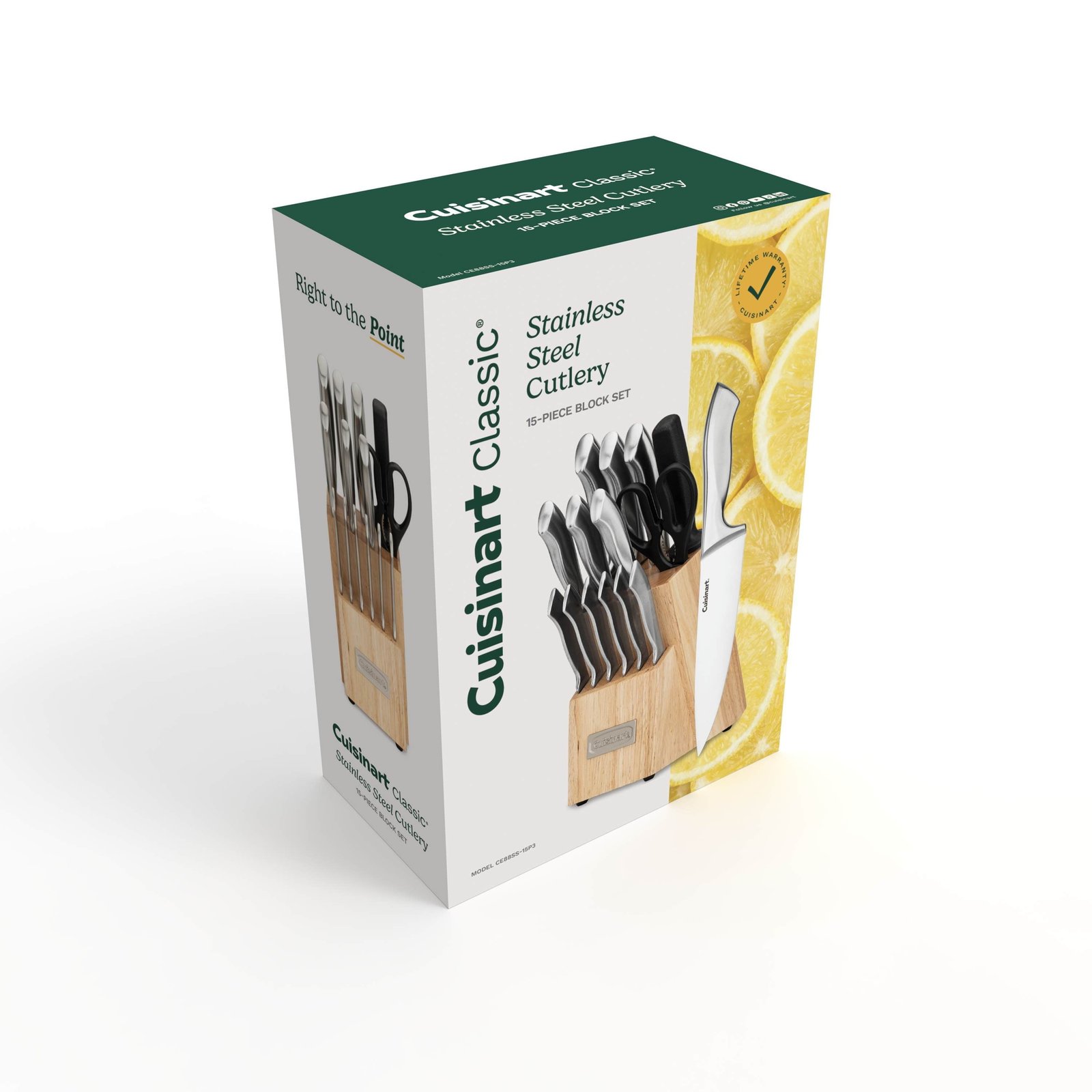 Cuisinart Classic Stainless Steel 15-Piece Knife Block Set