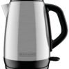 BLACK+DECKER 1.7 Liter Electric Cordless Kettle, Stainless Steel