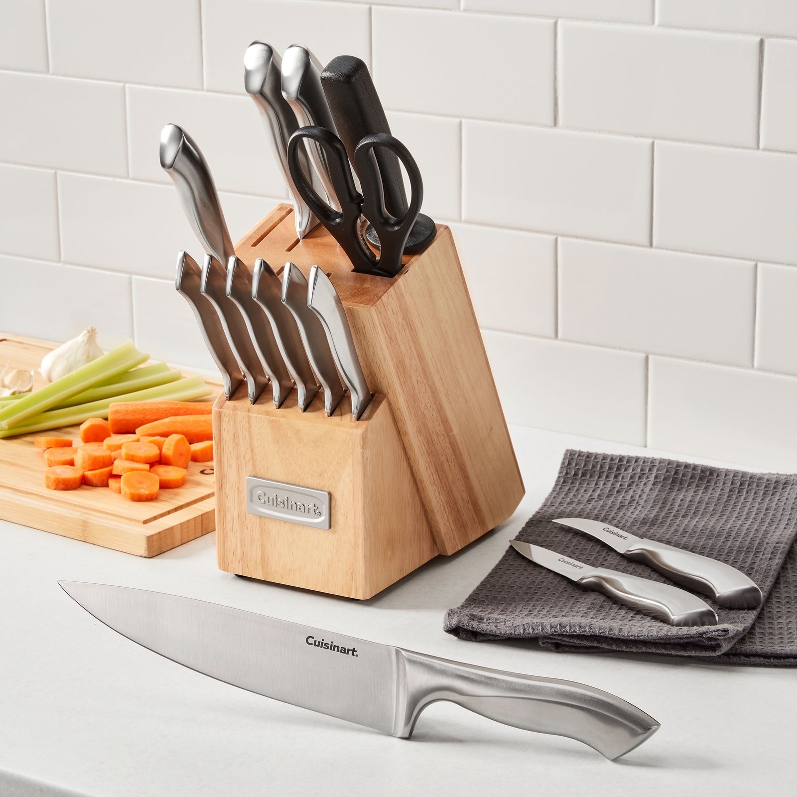 Cuisinart Classic Stainless Steel 15-Piece Knife Block Set
