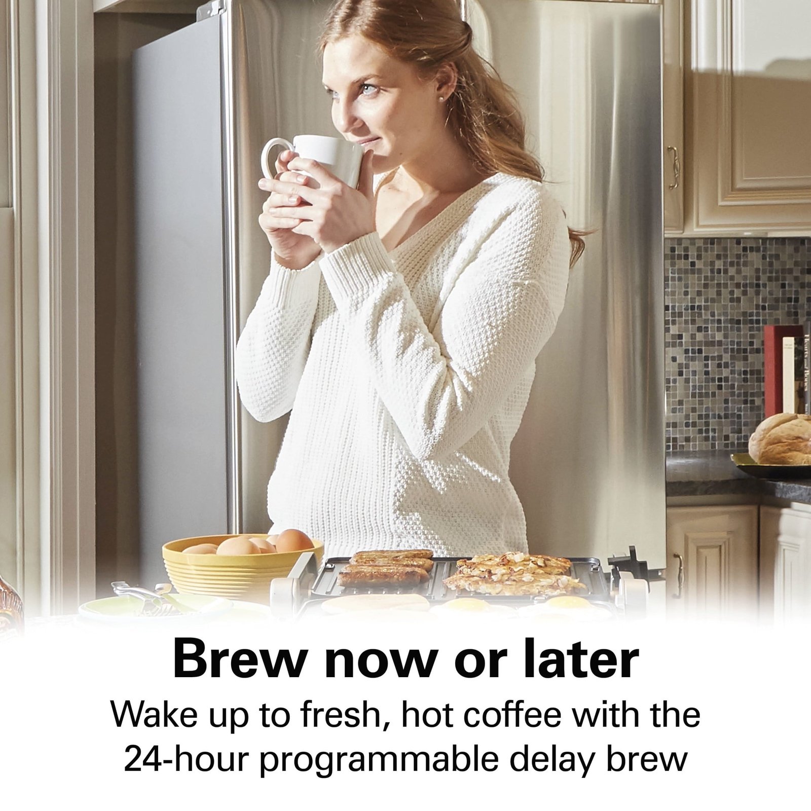 Hamilton Beach Premium 12-Cup Programmable Drip Coffee Maker Machine with Glass Coffee Pot, Black