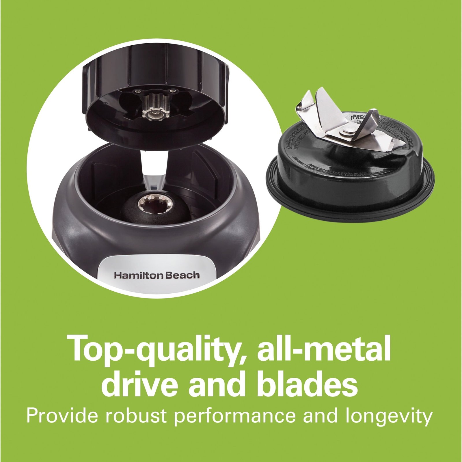 Hamilton Beach PowerMax Professional Smoothie Blender for Kitchen, 48 oz Jar for Smoothies and Shakes, Gray