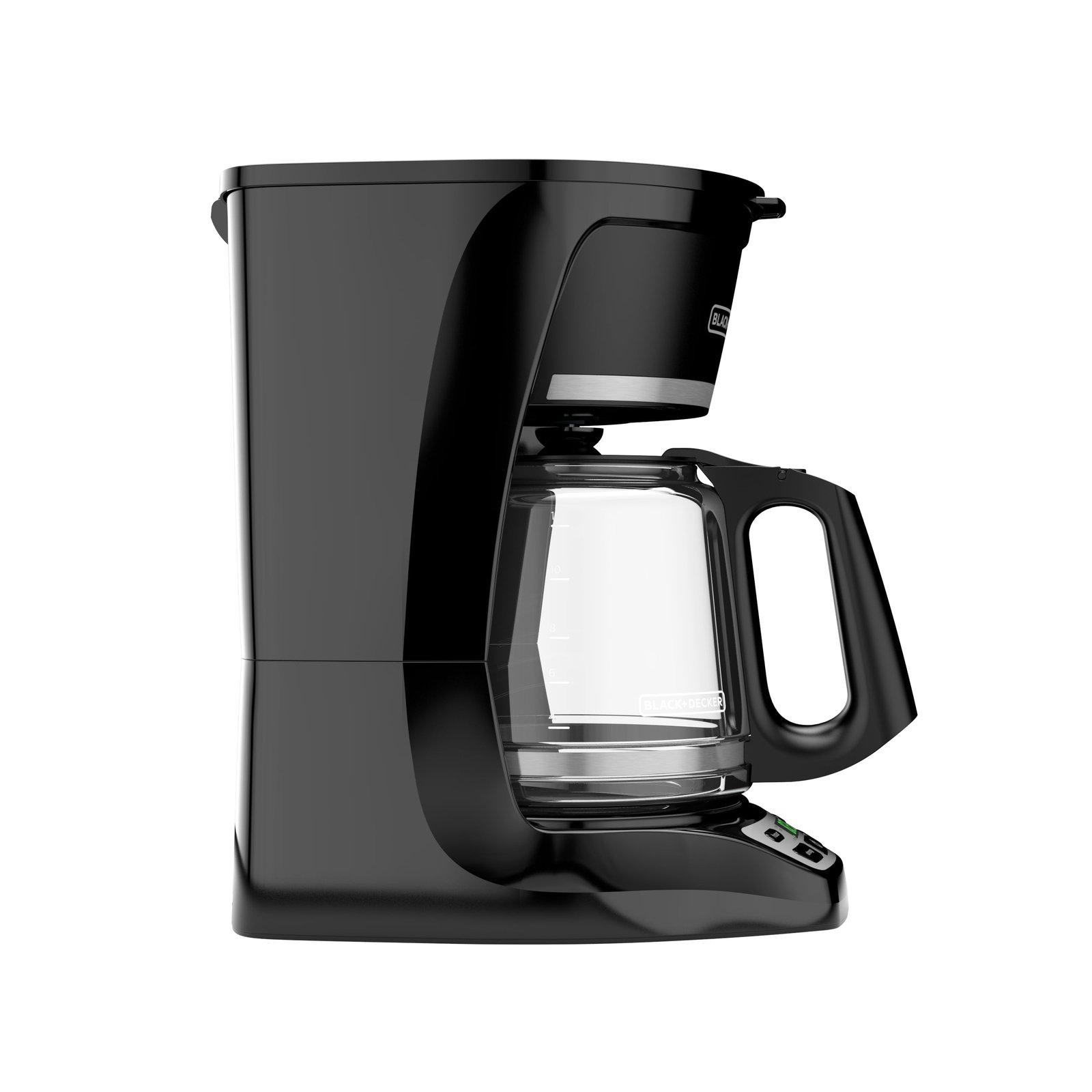 BLACK+DECKER 12-Cup Programmable Drip Coffee Maker with Custom Brew Strength, Black