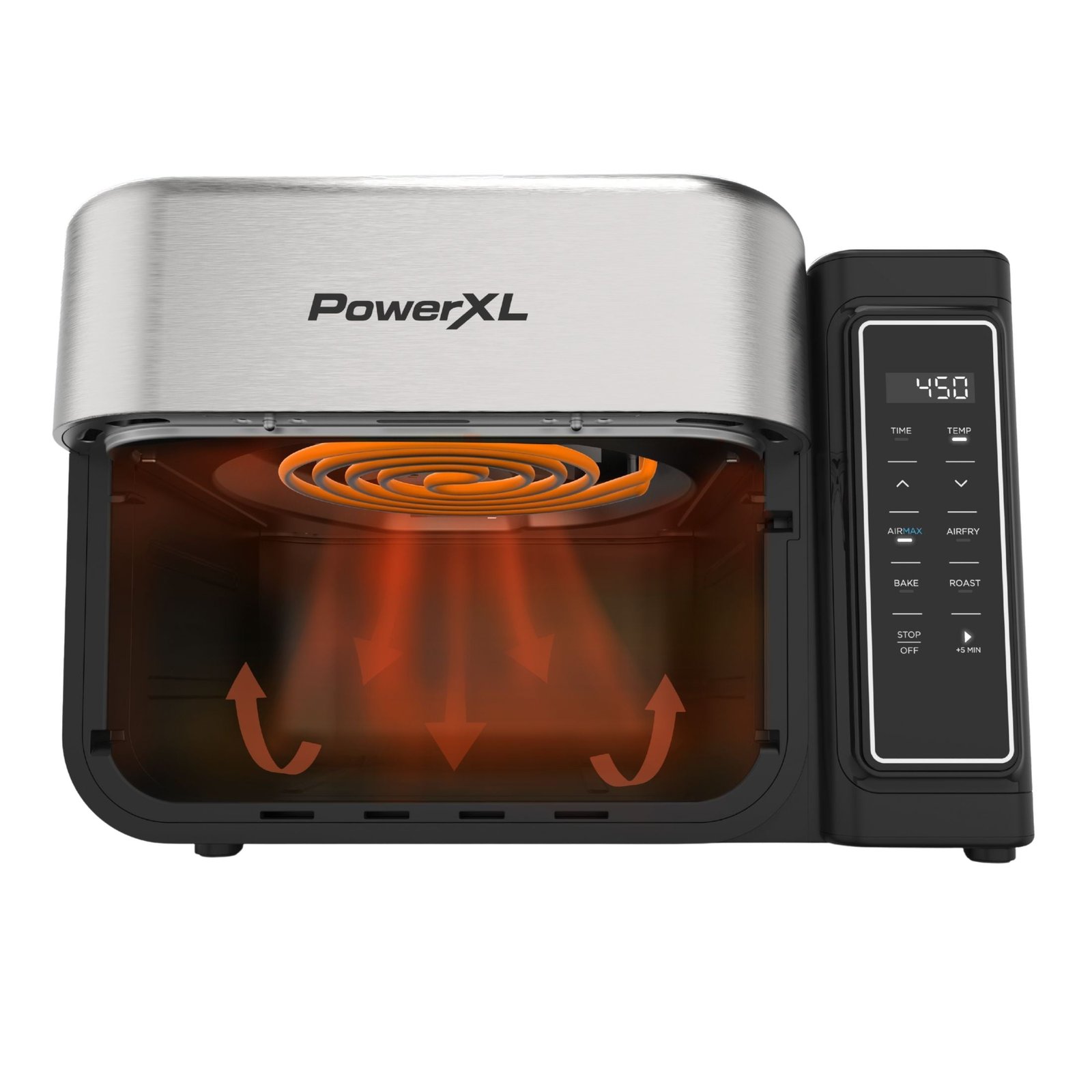 PowerXL™ 6.3 Quart AIRMAX™ Air Fryer Oven with 4 Pre-Sets, Two Tier Compact Design
